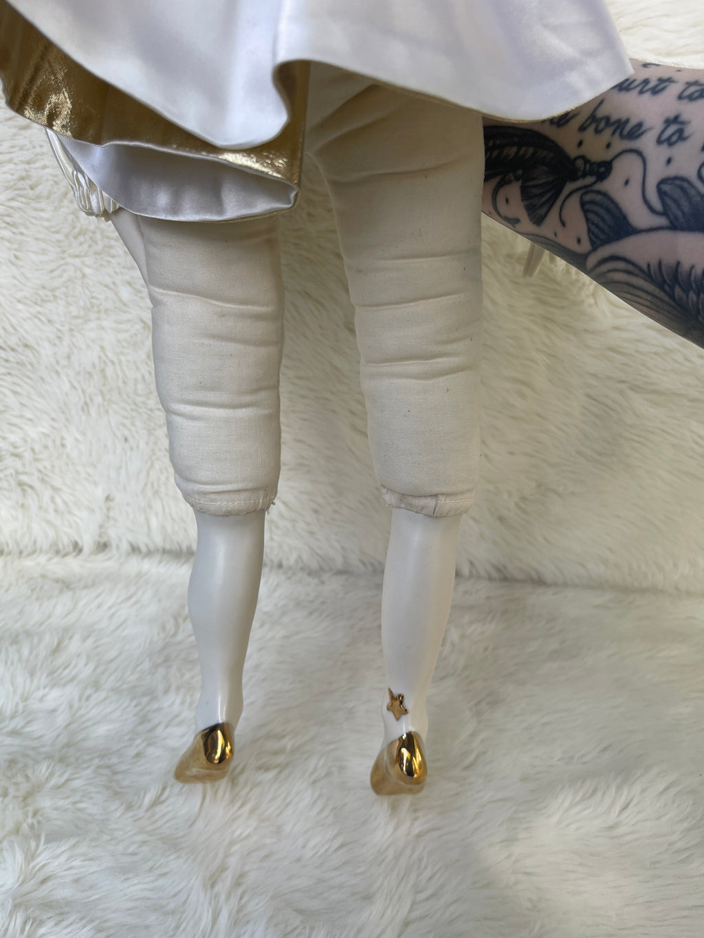 Vintage Porcelain Star Pierrot Doll