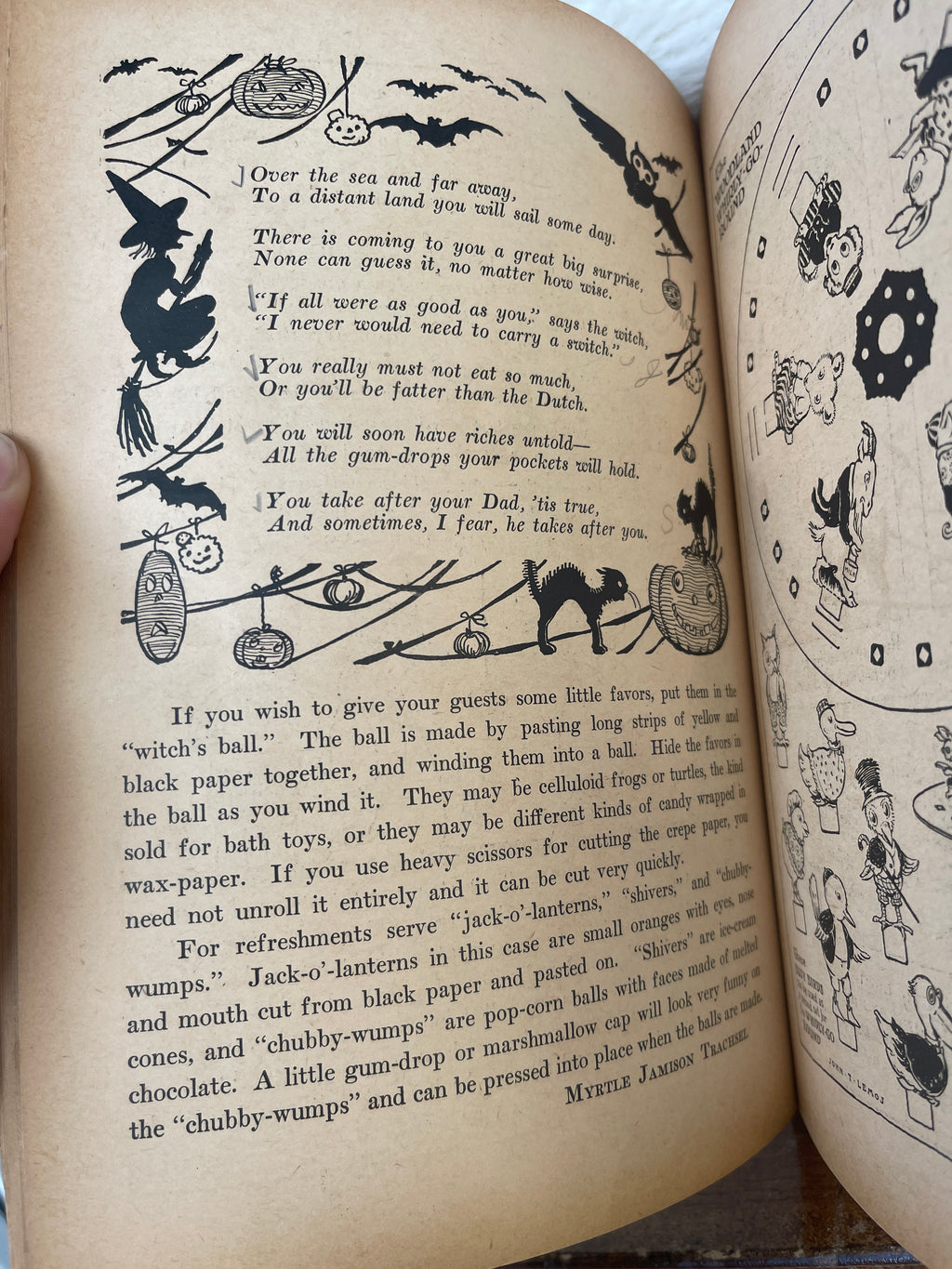 Antique 1923 October Halloween "John Martin's Book: The Child's Magazine"