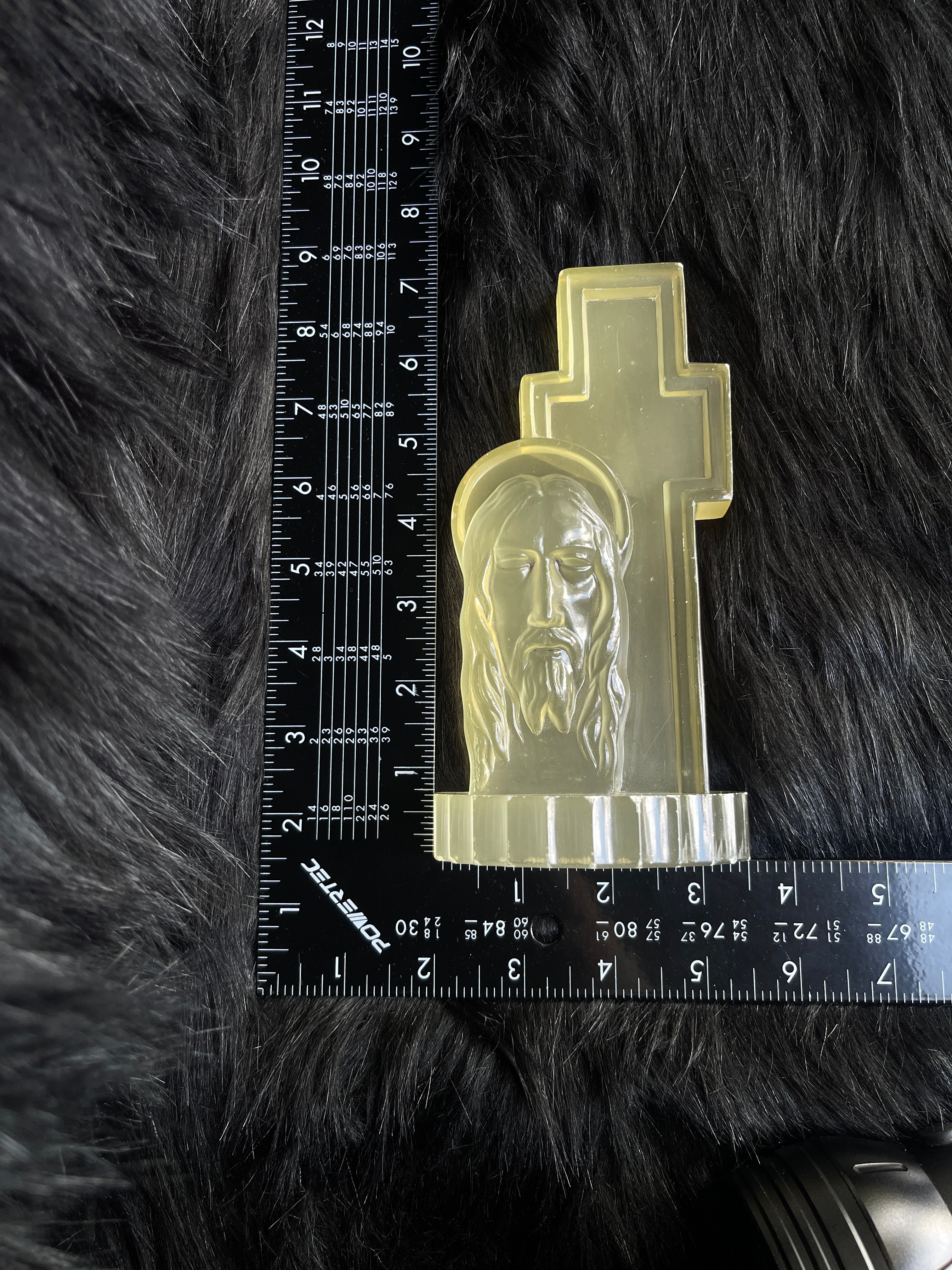 Vintage *Glowing* Lucite Jesus & Cross