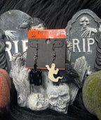 Vintage Haunted House Ghost Earrings