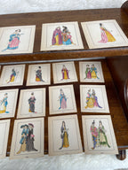 Vintage French Mini “La Mode Féminine de 1645 à 1720” Hand Colored Fashion 20 Plate Portfolio