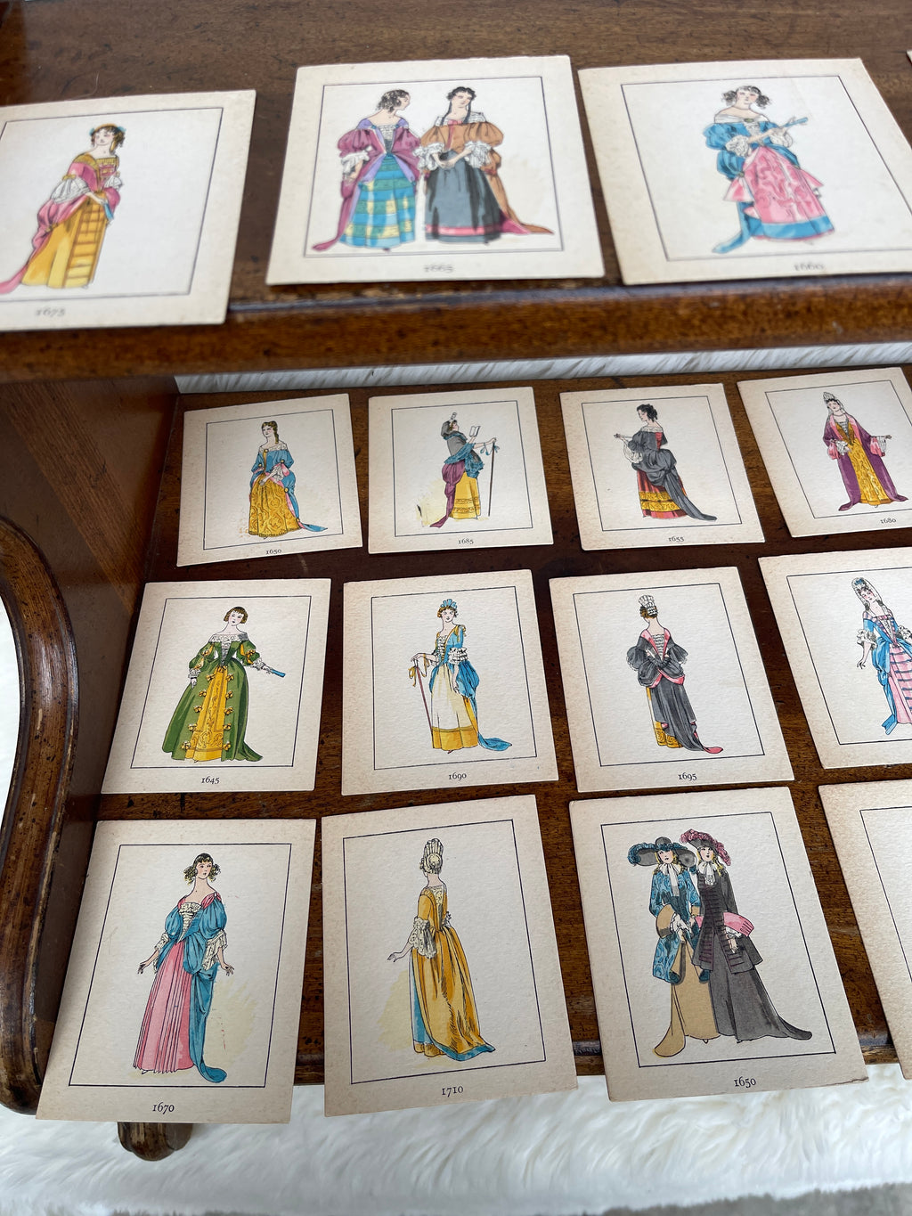 Vintage French Mini “La Mode Féminine de 1645 à 1720” Hand Colored Fashion 20 Plate Portfolio