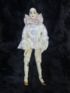 Vintage Porcelain Star Pierrot Doll