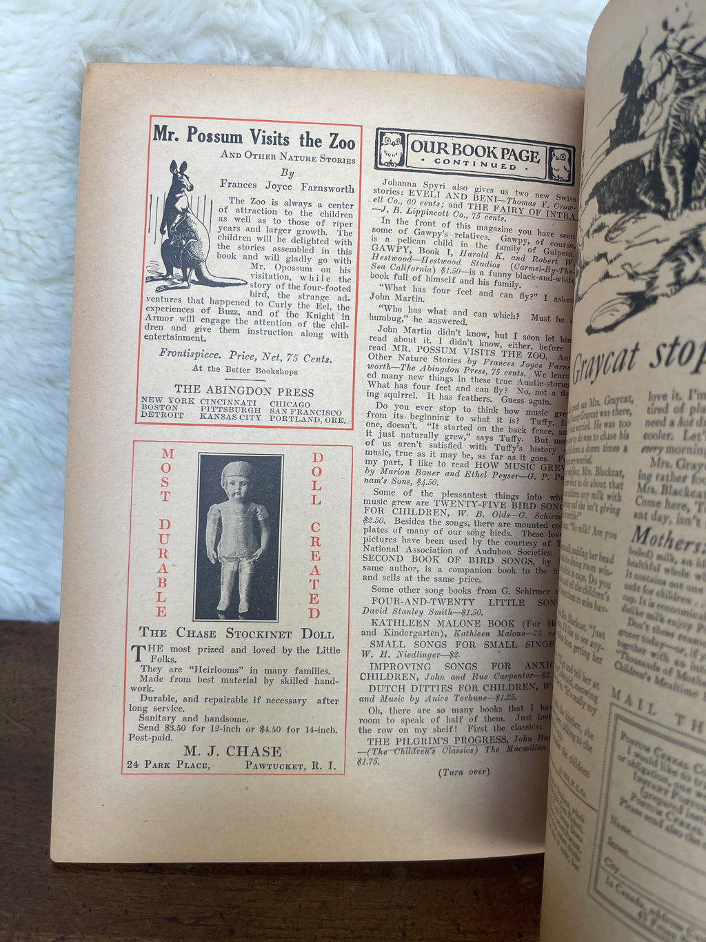 Antique 1926 October Halloween "John Martin's Book: The Child's Magazine"