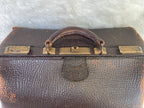 Vintage Brown Leather Medical Doctor Apothecary Bag