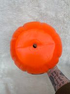 Vintage Double Sided Sad Happy Blow Mold Top Hat Halloween Trick or Treat Bucket