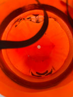 Vintage Double Sided Sad Happy Blow Mold Top Hat Halloween Trick or Treat Bucket