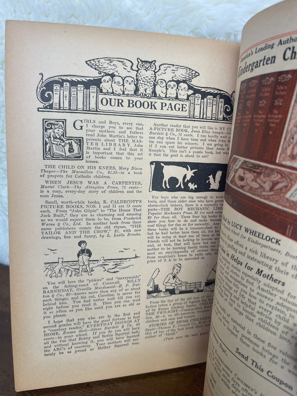 Antique 1926 October Halloween "John Martin's Book: The Child's Magazine"