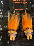 Vintage “Russ” Trick or Troll Doll Earrings