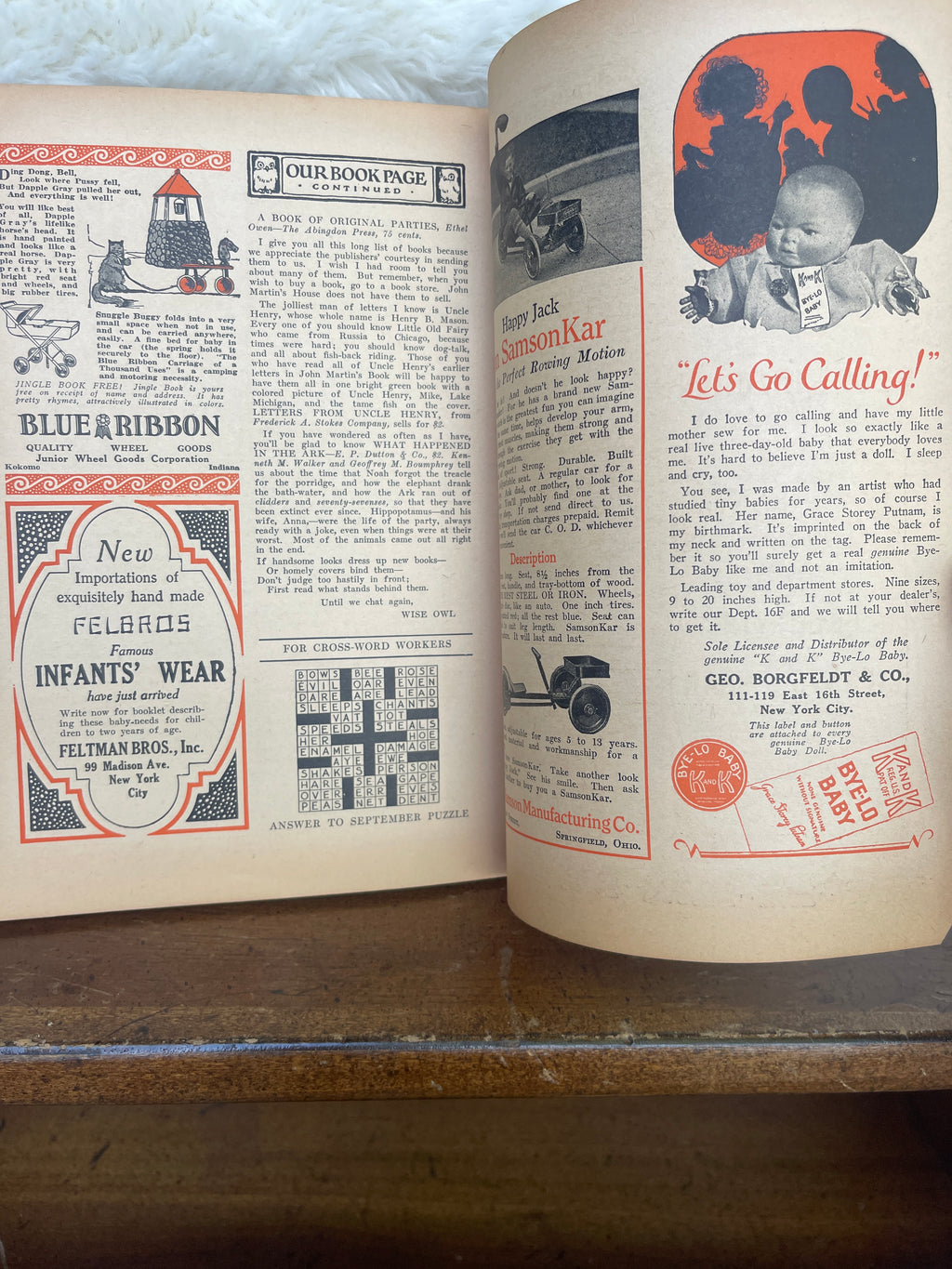Antique 1926 October Halloween "John Martin's Book: The Child's Magazine"