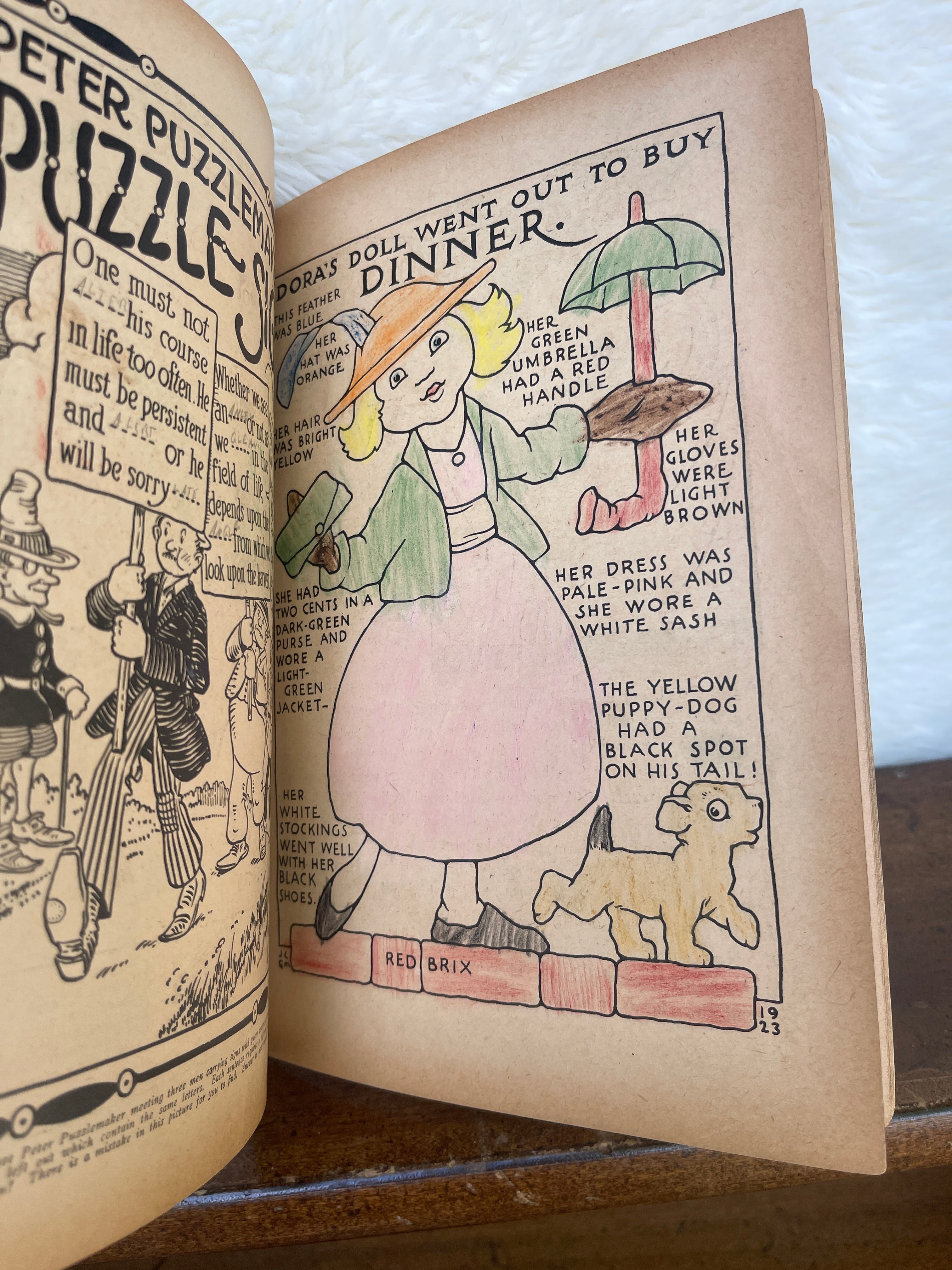 Antique 1923 October Halloween "John Martin's Book: The Child's Magazine"