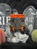 Vintage Devil Trick or Treat Bag Earrings