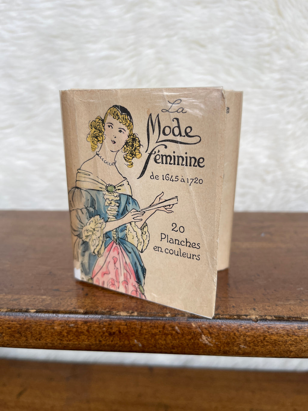 Vintage French Mini “La Mode Féminine de 1645 à 1720” Hand Colored Fashion 20 Plate Portfolio