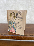 Vintage French Mini “La Mode Féminine de 1645 à 1720” Hand Colored Fashion 20 Plate Portfolio