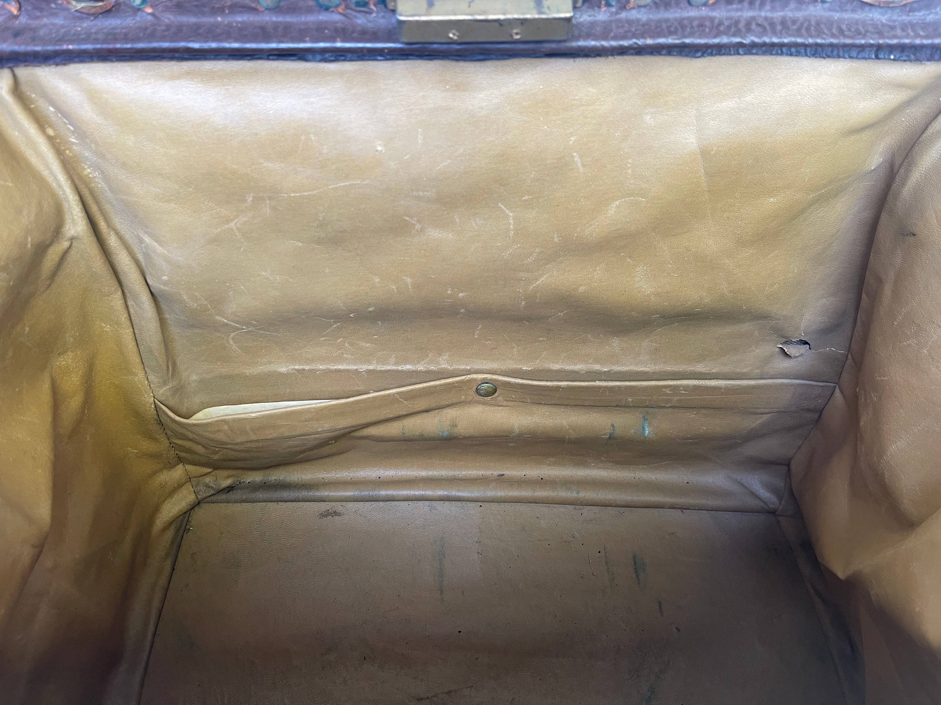 Vintage Brown Leather Medical Doctor Apothecary Bag