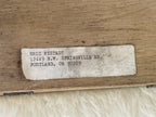 Vintage "Erbco Opticals" Microscope & Wood Box / Parts