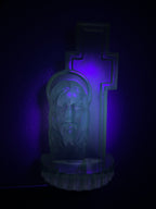Vintage *Glowing* Lucite Jesus & Cross