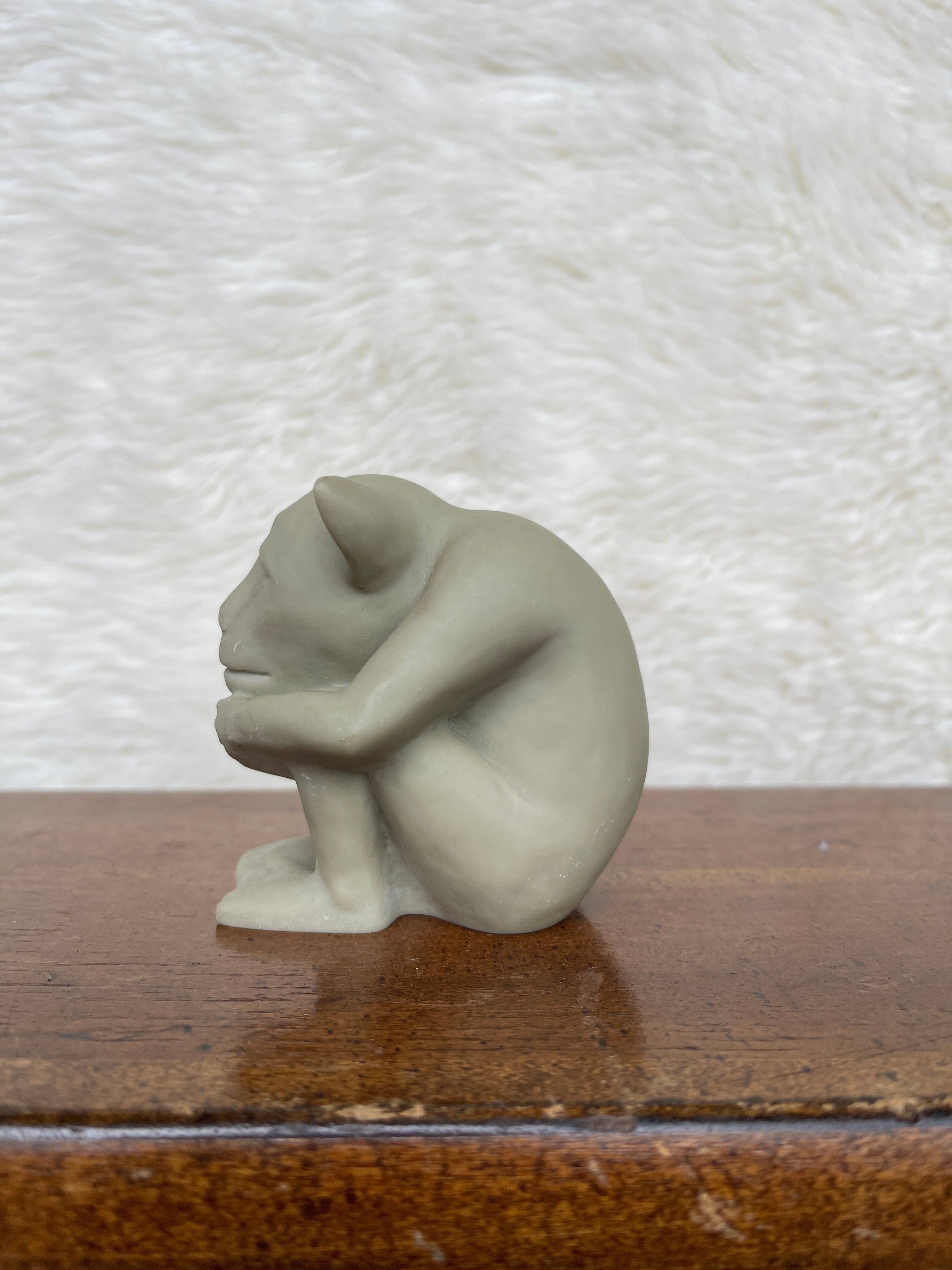 Vintage Signed 1990 “Dedo” Gargoyle Sculpture Figure by Keith Findling