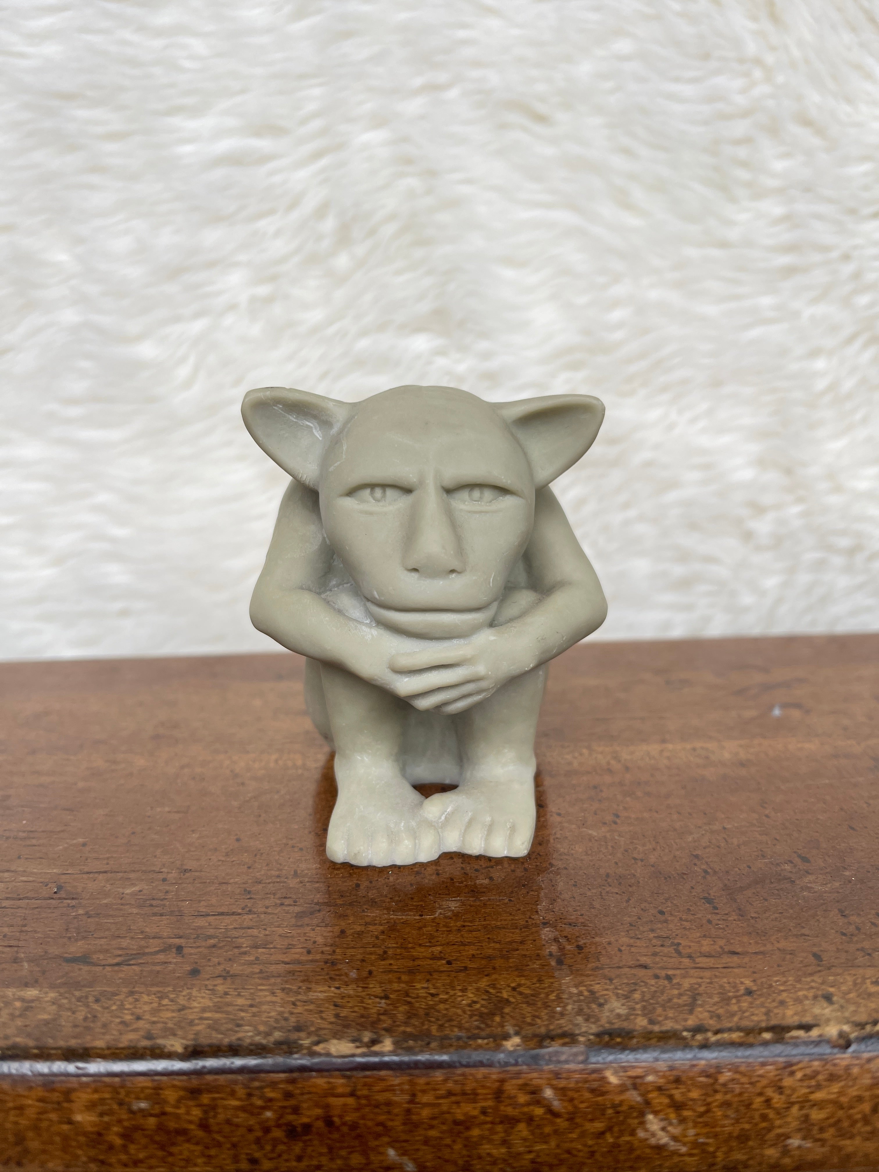 Vintage Signed 1990 “Dedo” Gargoyle Sculpture Figure by Keith Findling