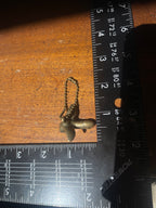 Vintage Brass Flying Phallic Key Chain